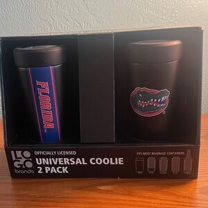 Univ. Of Florida, Logo Brands, Universal Coolie 2 Pack, Officially licensed,NIB